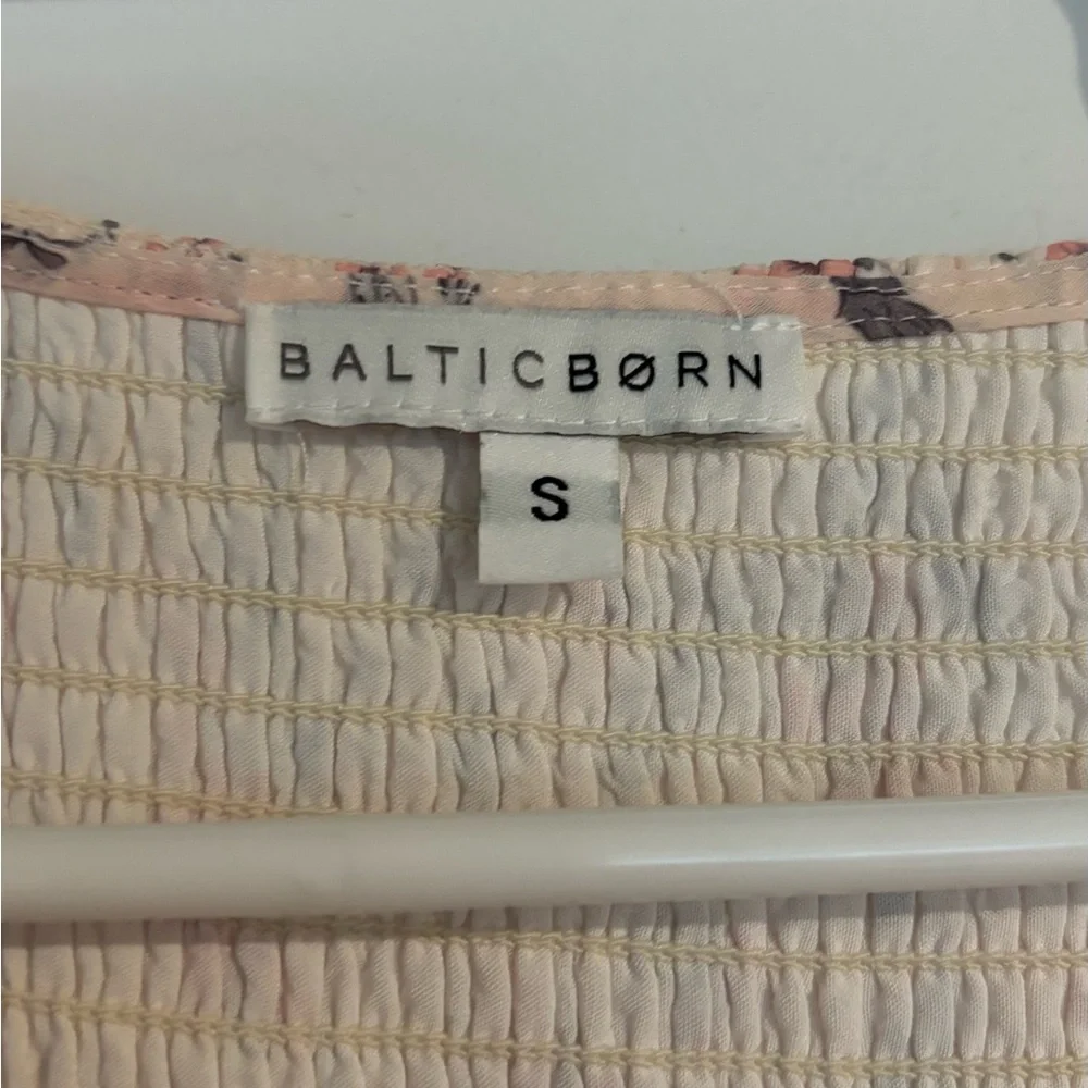 Baltic Born Cream Floral Midi Dress with Pink Accents - Picture 4 of 5